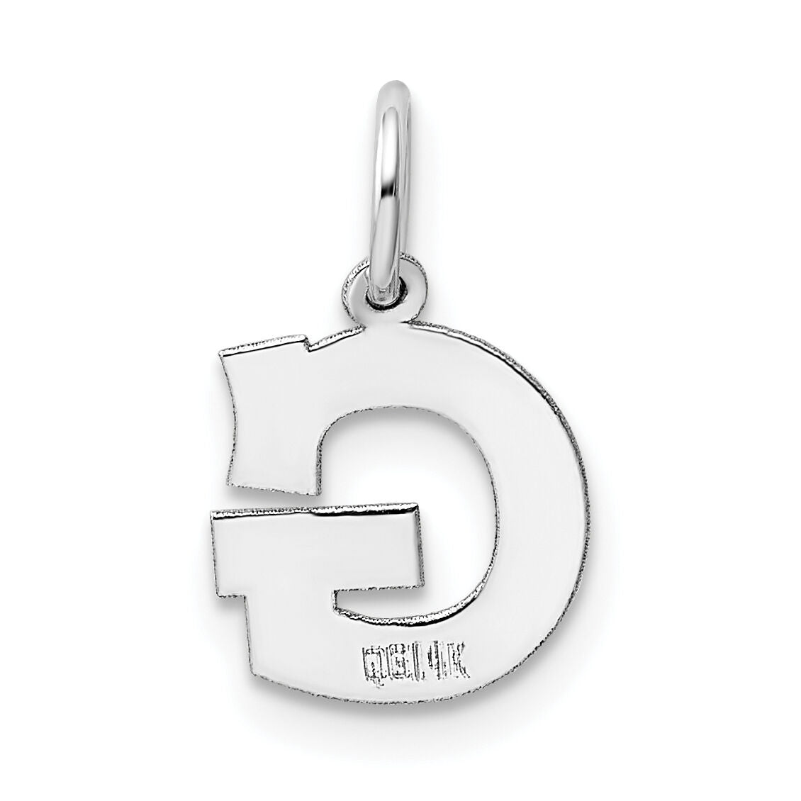 14KW Small Block Letter G Initial Charm-YC665G