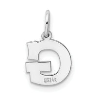 14KW Small Block Letter G Initial Charm-YC665G