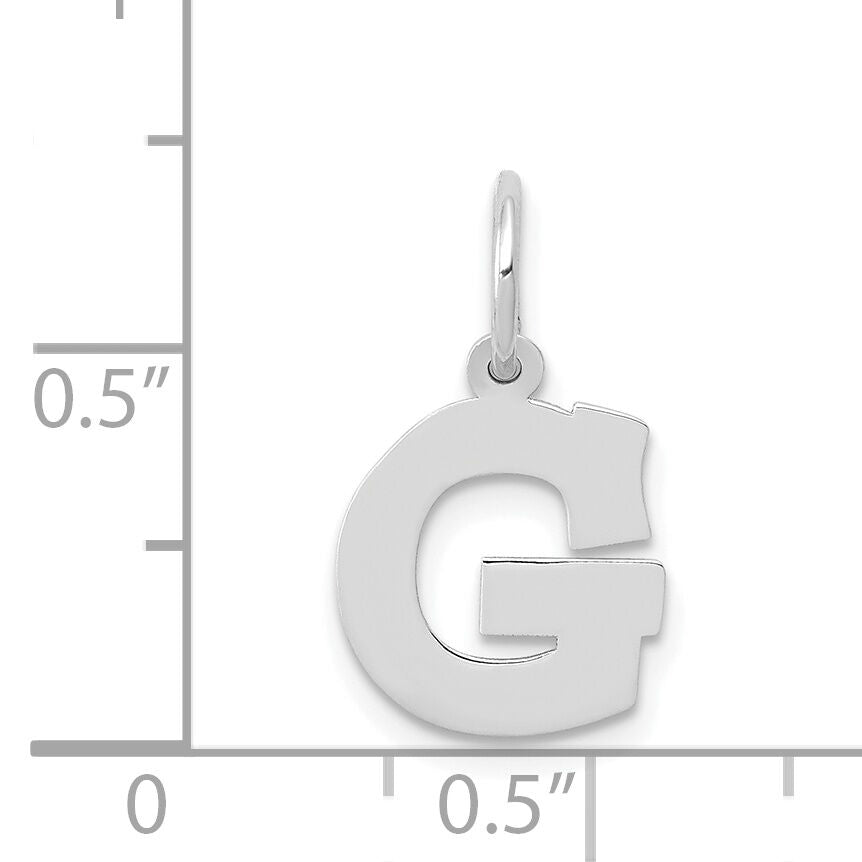 14KW Small Block Letter G Initial Charm-YC665G