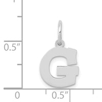 14KW Small Block Letter G Initial Charm-YC665G