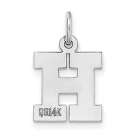 14KW Small Block Letter H Initial Charm-YC665H