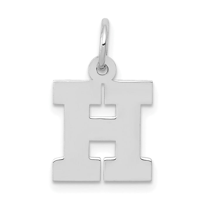 14KW Small Block Letter H Initial Charm-YC665H