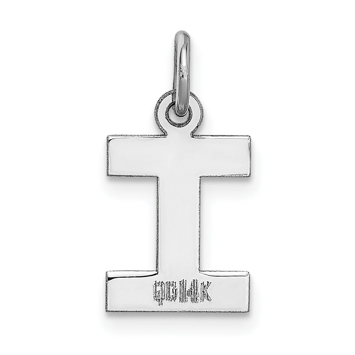 14KW Small Block Letter I Initial Charm-YC665I