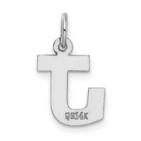 14KW Small Block Letter J Initial Charm-YC665J