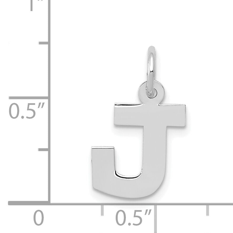 14KW Small Block Letter J Initial Charm-YC665J
