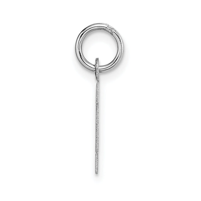 14KW Small Block Letter K Initial Charm-YC665K