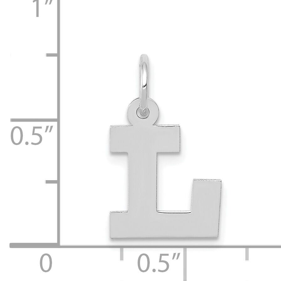 14KW Small Block Letter L Initial Charm-YC665L