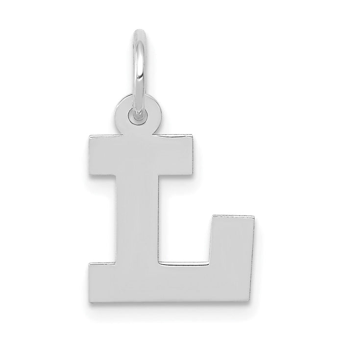 14KW Small Block Letter L Initial Charm-YC665L
