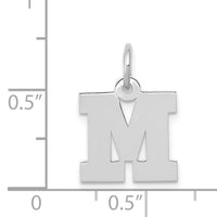 14KW Small Block Letter M Initial Charm-YC665M
