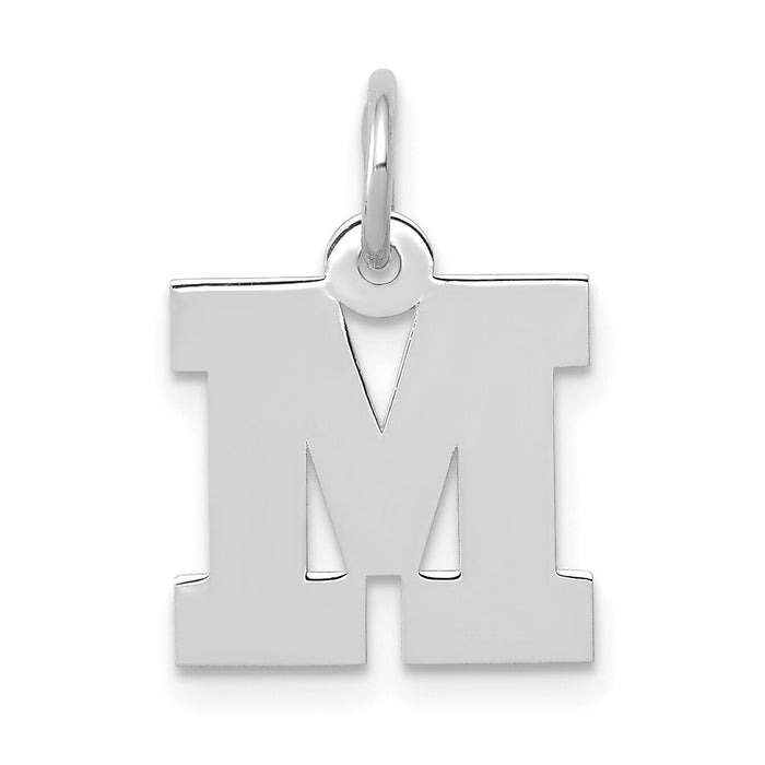 14KW Small Block Letter M Initial Charm-YC665M