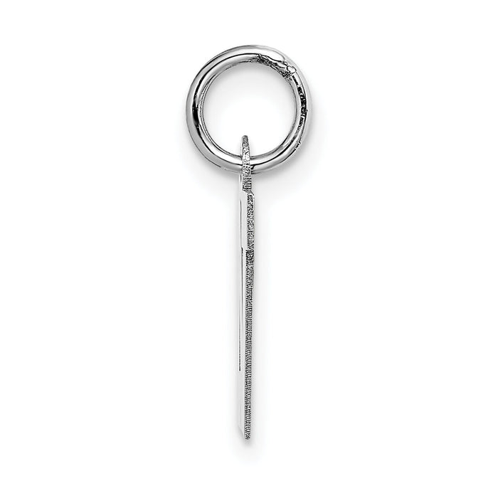 14KW Small Block Letter N Initial Charm-YC665N