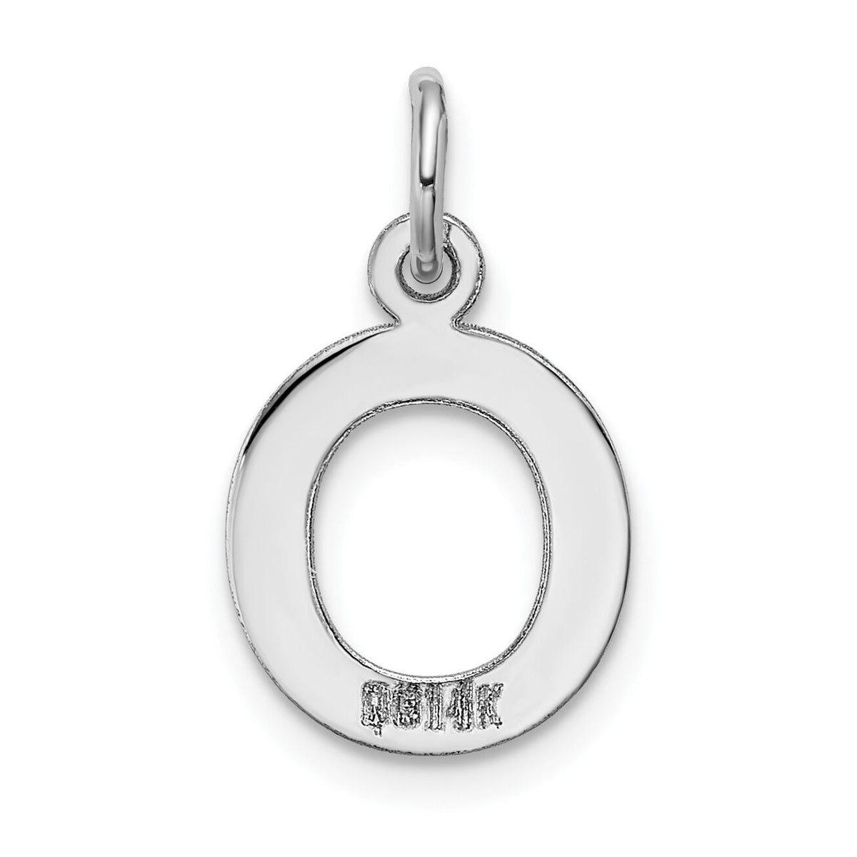 14KW Small Block Letter O Initial Charm-YC665O