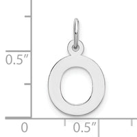 14KW Small Block Letter O Initial Charm-YC665O