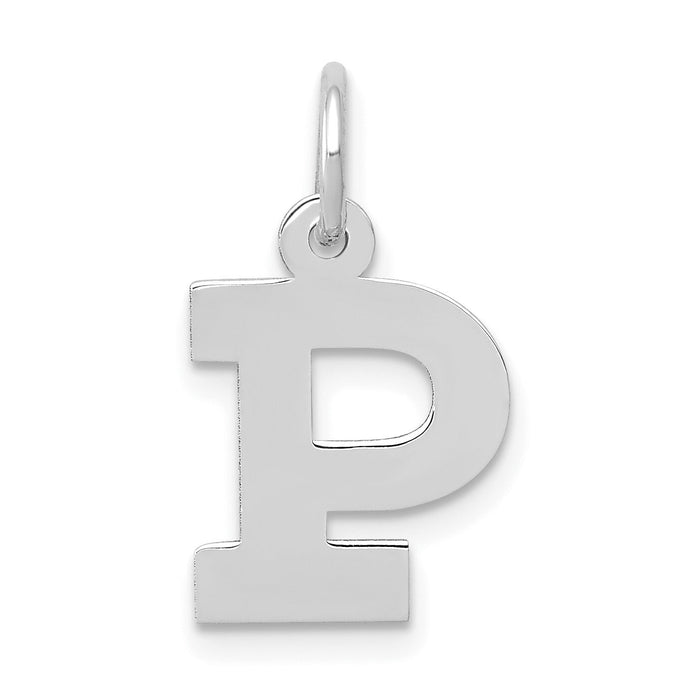 14KW Small Block Letter P Initial Charm-YC665P