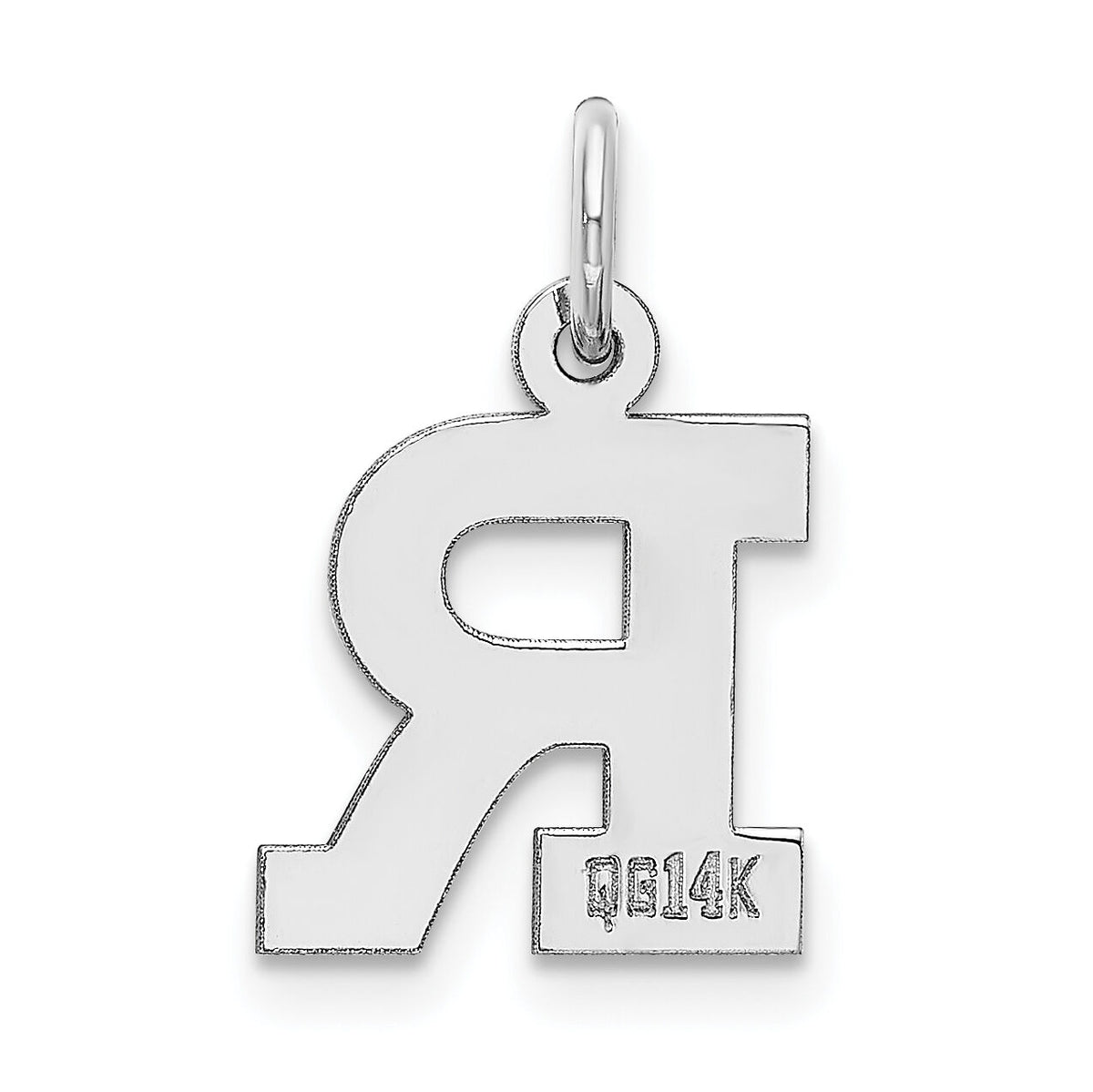 14KW Small Block Letter R Initial Charm-YC665R