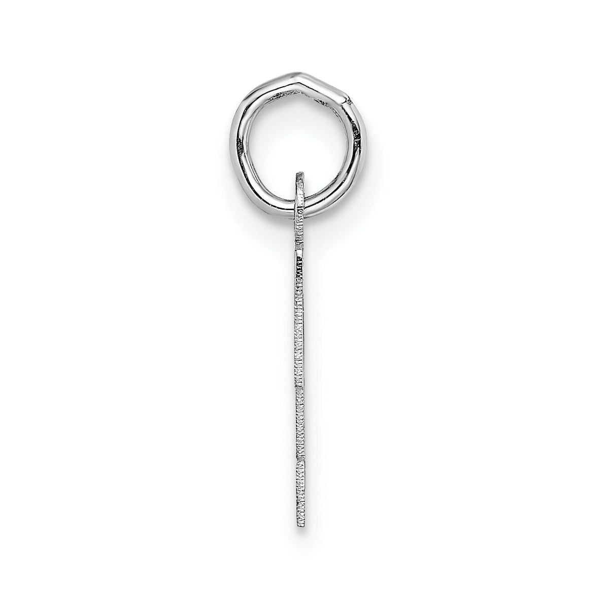 14KW Small Block Letter T Initial Charm-YC665T