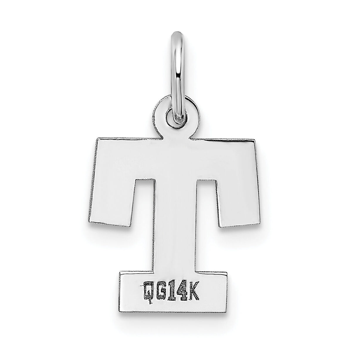 14KW Small Block Letter T Initial Charm-YC665T