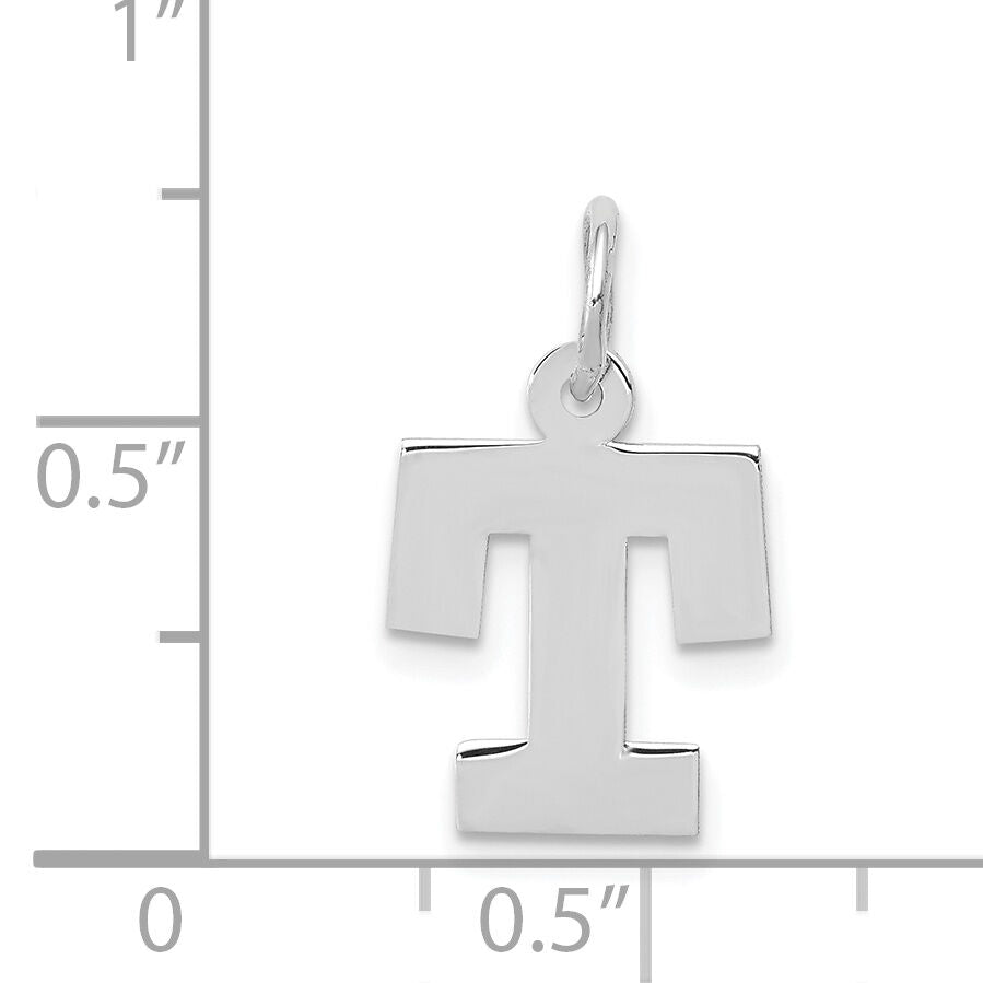 14KW Small Block Letter T Initial Charm-YC665T