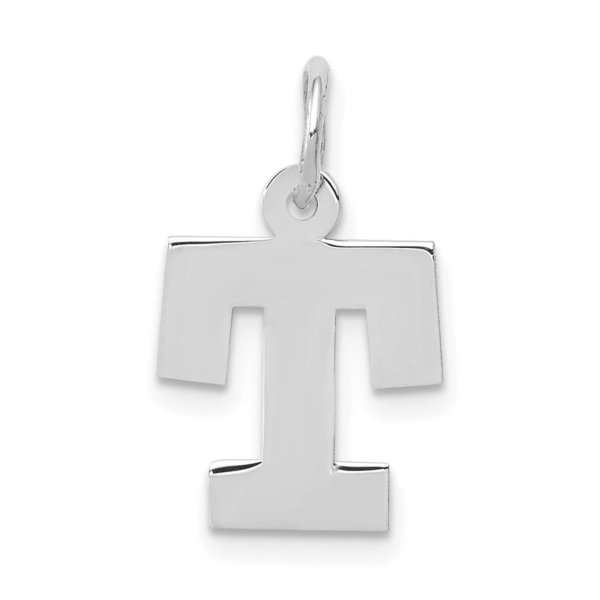 14KW Small Block Letter T Initial Charm-YC665T