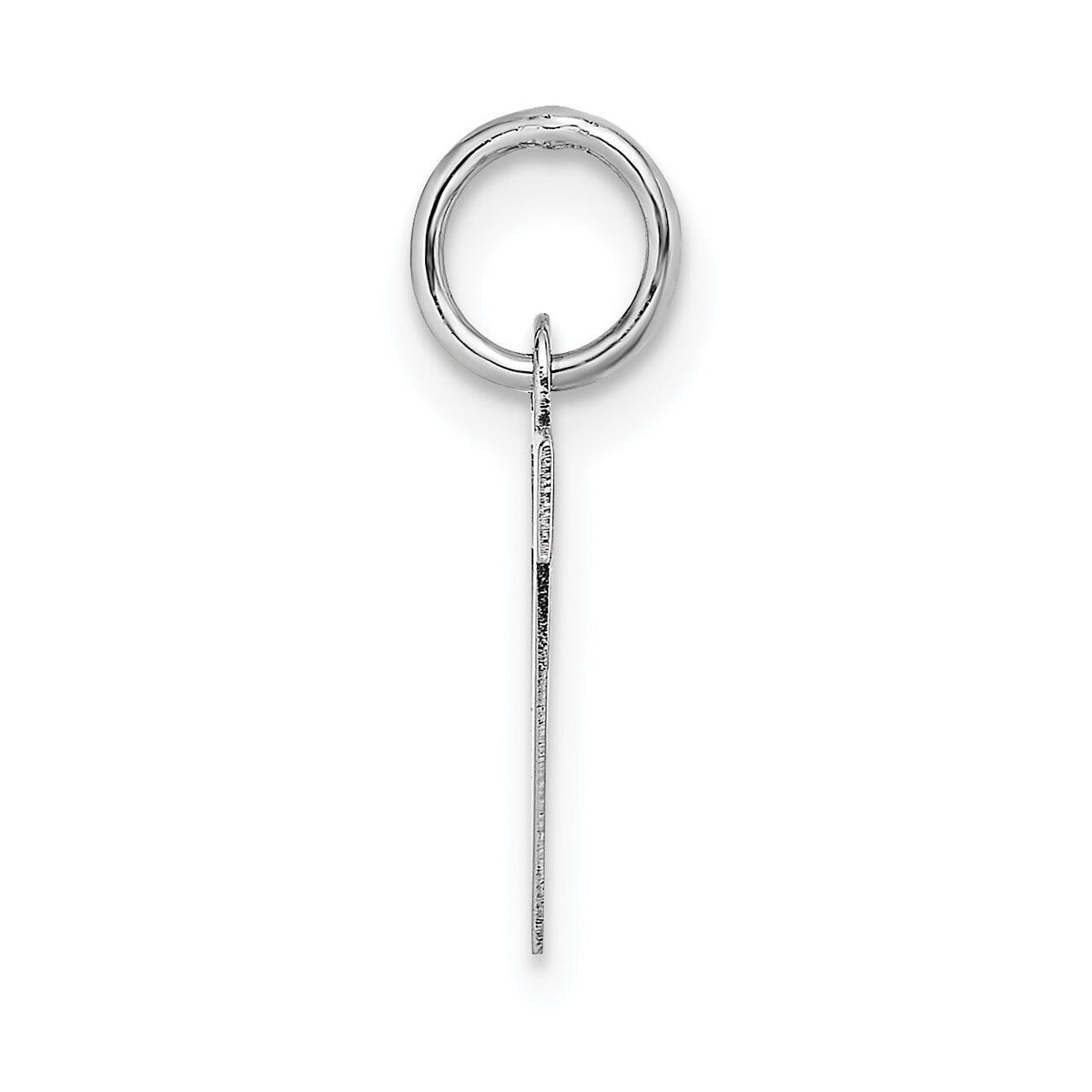 14KW Small Block Letter V Initial Charm-YC665V
