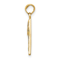 14k Enameled Pizza Slice Pendant-YC880