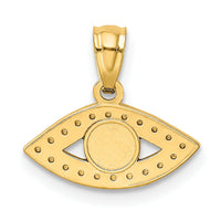 14K Enameled Eye Pendant-YC898
