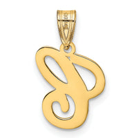 14KY Script Letter C Initial Pendant-YC993C