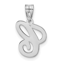 14KW White Gold Script Letter C Initial  Pendant-YC993WC