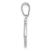 14KW White Gold Script Letter D Initial  Pendant-YC993WD