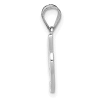 14KW White Gold Script Letter I Initial Pendant-YC993WI