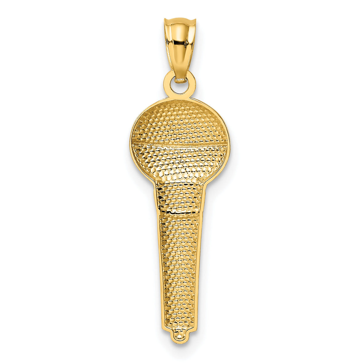 14k and Rhodium Microphone Pendant-YC999
