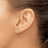 14k & Rhodium Love Knot Ear-YE138