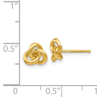 14k Trinity Knot Earrings-YE146