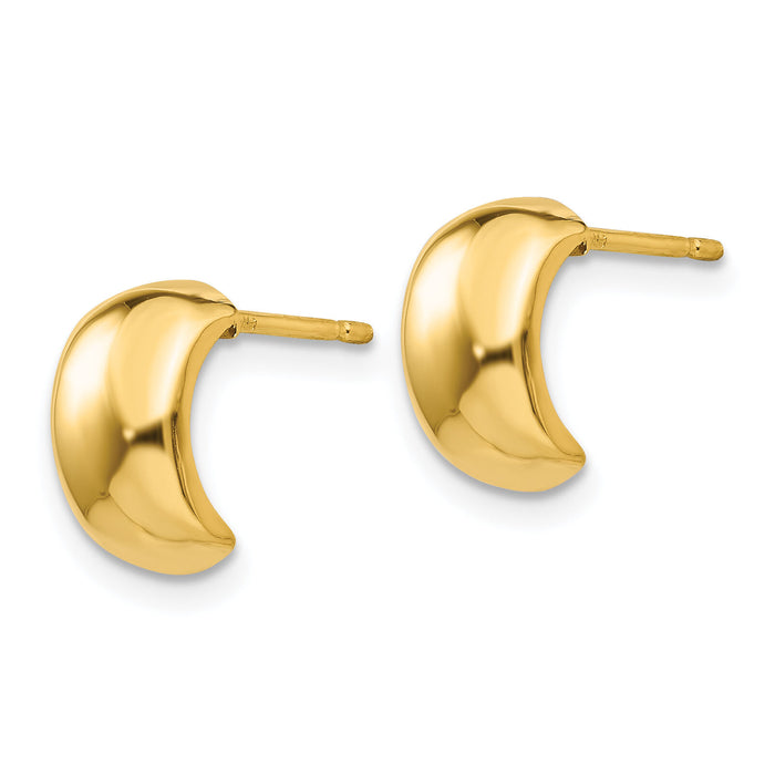 14k Polished Fancy Post Earrings-YE1730