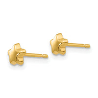 14k Polished Star Post Earrings-YE1746