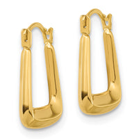 14k Polished Hollow Fancy Hoops-YE1780