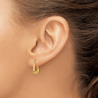 14k Polished Hollow Fancy Hoops-YE1780