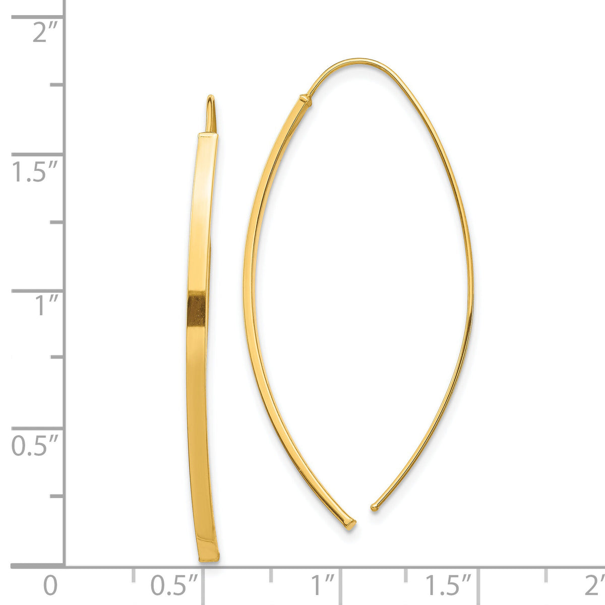 14K Dangle Threader Earrings-YE1853