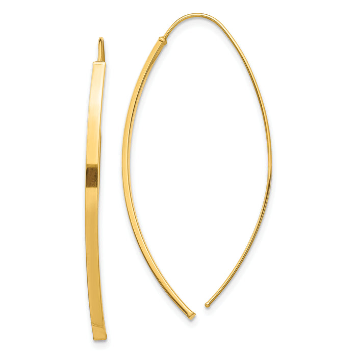 14K Dangle Threader Earrings-YE1853