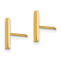 14K Bar and 3mm Ball Post Earrings Set-YE1874