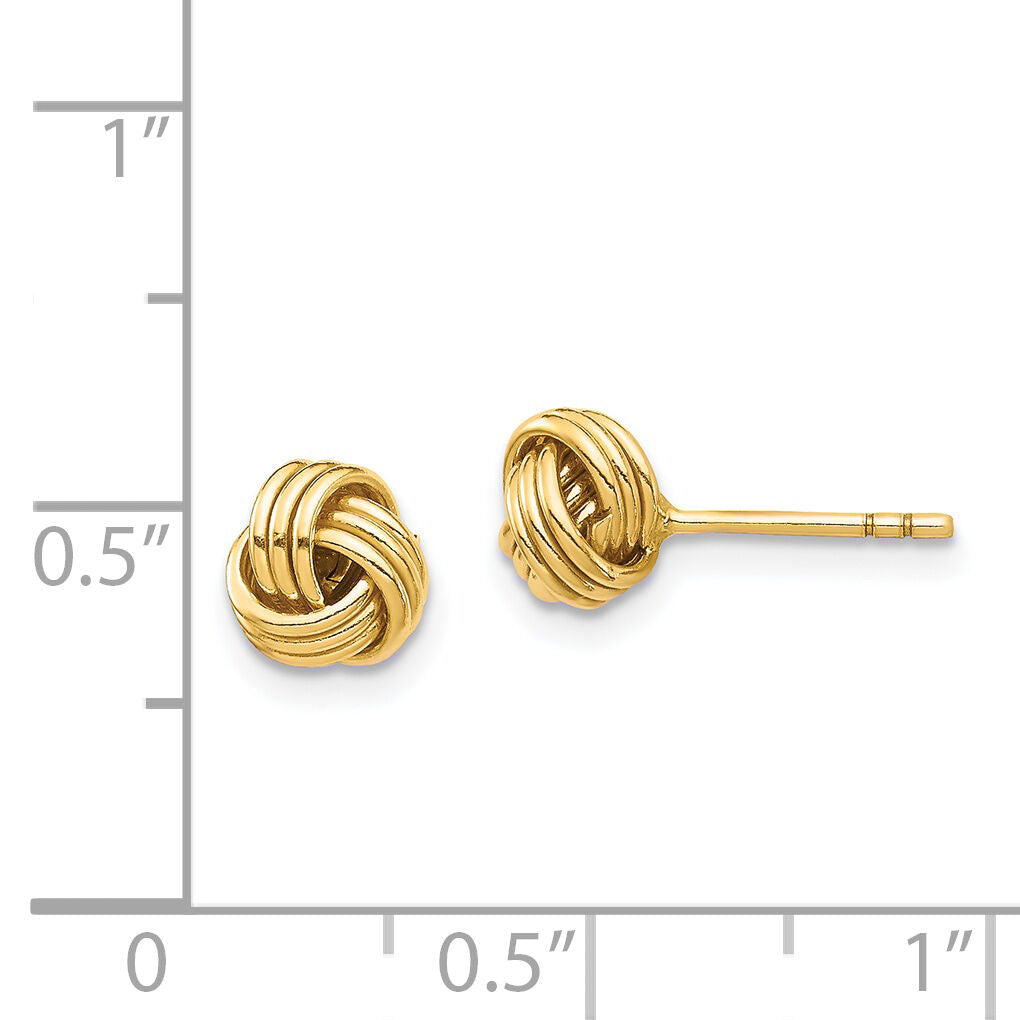 14K Love Knot Post Earring-YE1876