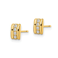 14K CZ Post Earrings-YE1987