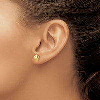 14k Polished Sun Post Earrings-YE2051