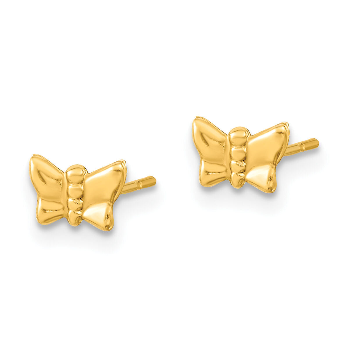 14K Butterfly FW Cultured Pearl and Hoop 3 Pair Earrings Set-YE2099