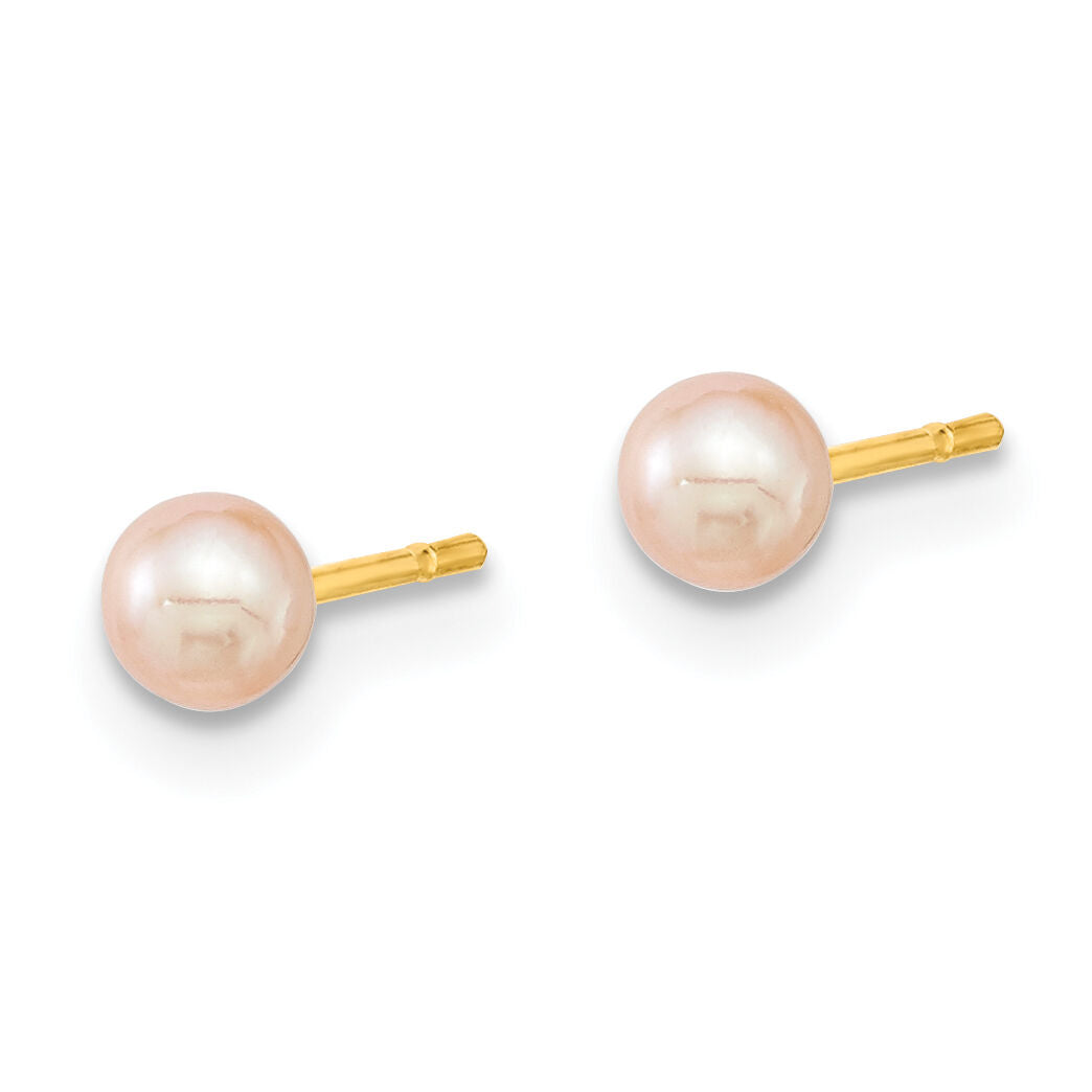 14K Butterfly FW Cultured Pearl and Hoop 3 Pair Earrings Set-YE2099