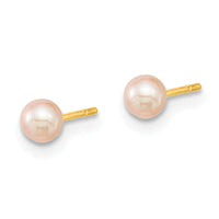 14K Butterfly FW Cultured Pearl and Hoop 3 Pair Earrings Set-YE2099
