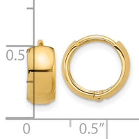 14k Polished 5mm Hinged Huggie Hoop Earrings-YE2146