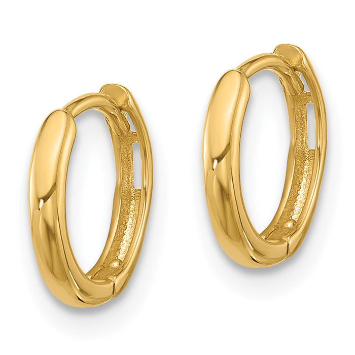 14K Hinged Hoop Earrings-YE2148