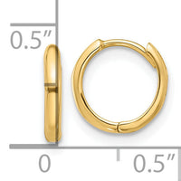 14K Hinged Hoop Earrings-YE2148