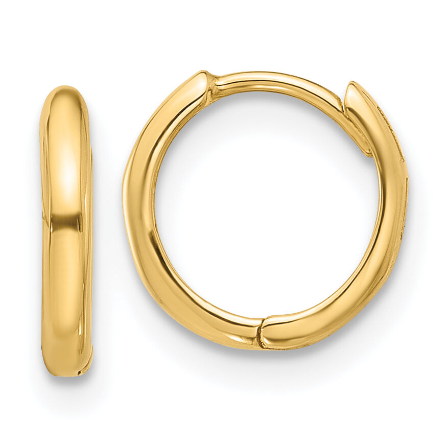 14K Hinged Hoop Earrings-YE2148